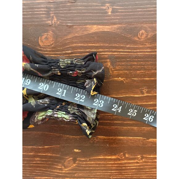 Madison Tara Dress 6 Sheer Fall Floral Lined Handkerchief Hem Fairy Whimsigoth - Picture 14 of 16